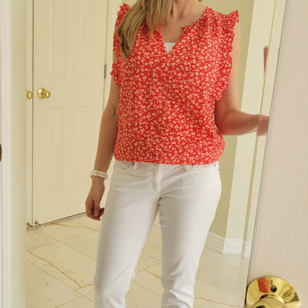 Kaari Blue Red Top S